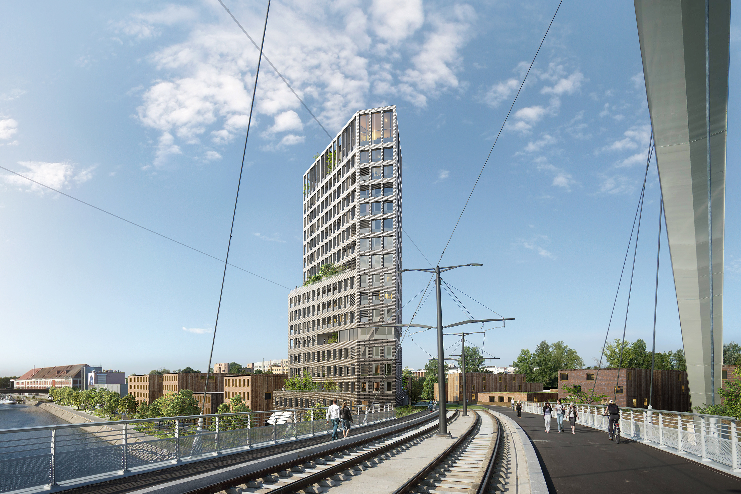 KCAP and OSLO win competition for residential tower in Strasbourg, France